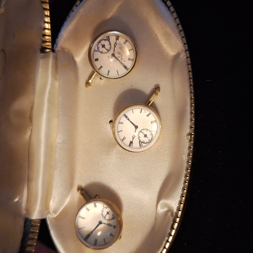 Vintage Rare Watch Cufflink Mans